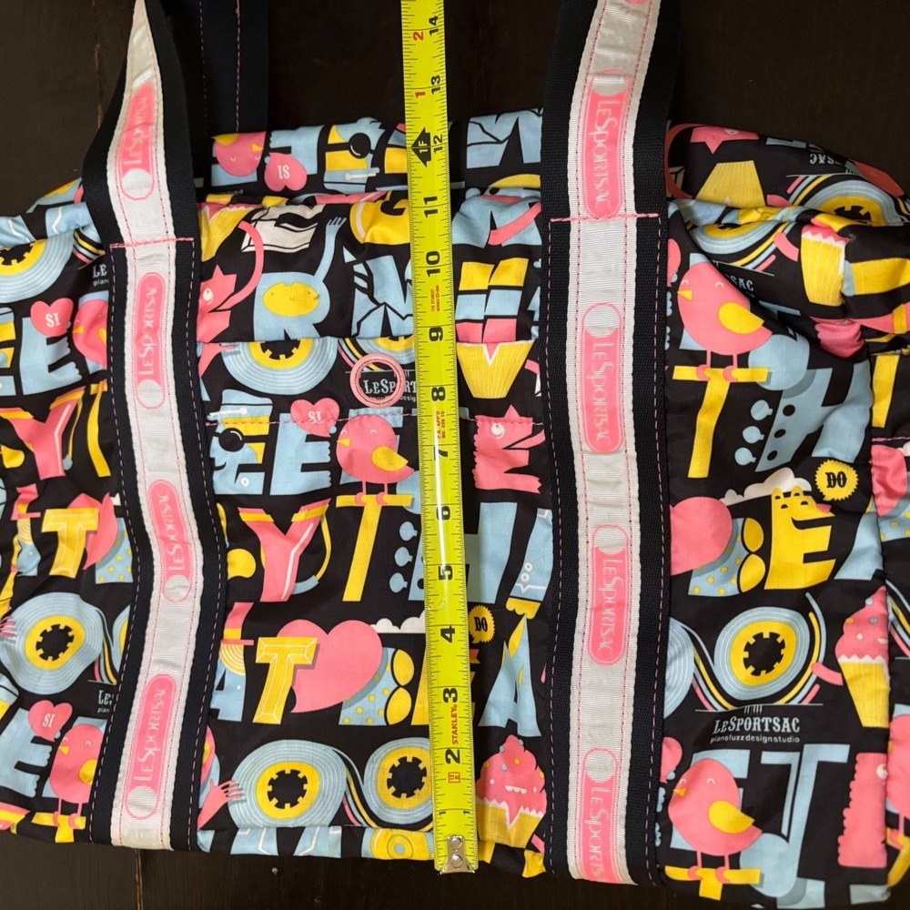 LeSportsac Artist In Residence‎ Pianofuzz Design Graphic Print Weekender Duffel - Picture 15 of 16